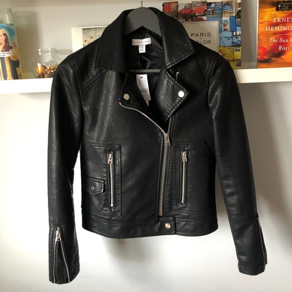 TOP SHOP Teddy Biker Jacket - Picture 6 of 13